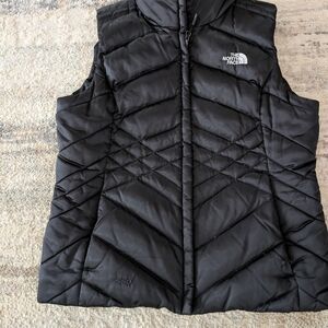 The North Face Black Quilted Vest Size M